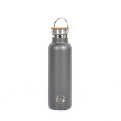 China New 600ml Vacuum Colorful Fashionable Business Sport Bottle Cycling Water Bottle With Bamboo Lids for sale