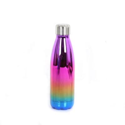 China New Design Sustainable Cola Bottle 500ml Stainless Steel Double Layer Cola Shaped Water Bottle for sale