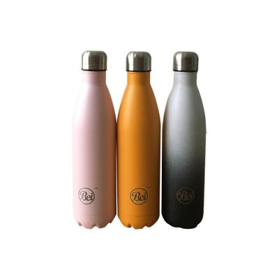 China PORTABLE Thermos Flask Drinks Double Wall Sport Insulated Stainless Steel Water Bottle With Custom Logo for sale