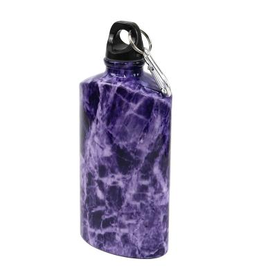 China Sustainable Sport 600mL Outdoor Sublimation Soccer Girls Square Water Bottle for sale