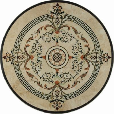 China Material Water Jet Medallion Marble Inlay Decoration Flooring with Promotional Price for sale