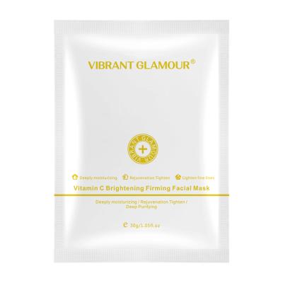 China CHARMING VIBRANT Vitamin C Sheet Face Mask Moisturizer Whitening Moisturizing Remover Blackhead Vitamin C Face Mask for sale