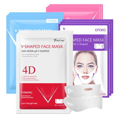 China Chin Reducer Patch Miracle Face Lift Mask Double Moisturizer V Line V Shape Lifting Slimming Hydrogel Face Mask for sale