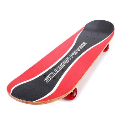 China Good Quality Promotional Kid Double Kick Skateboard For Kids With Transparent PVC Wheels for sale