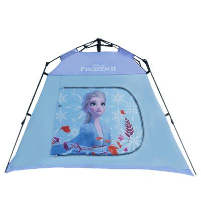 China 190T Polyester Camping Tent Disney Trigone/V-type Nail Tent Frozen Ground Outdoor High Quality Material 2M Cartoon Tent For Family for sale