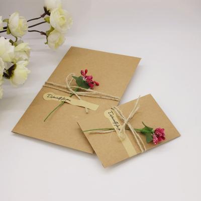 China Elegant Gift Wrap Wedding Birthday Wrapping Paper Invitation Card Paper Envelope for sale