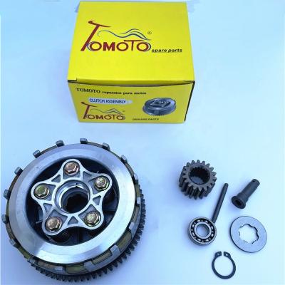 China Aluminum Alloy Motorcycle Clutch Assembly CG125 CG150 CG200 CG250 Motorcycle Clutch Housing With Clutch Center for sale