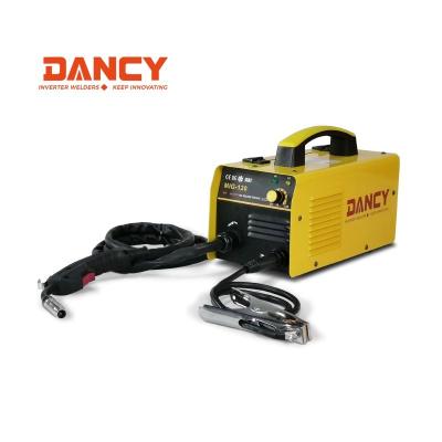 China Cost performance gasless MIG welder 120A inverter technology cheap maquina MIG gasless welding machine 220V 110V dual gas welding prices available for sale