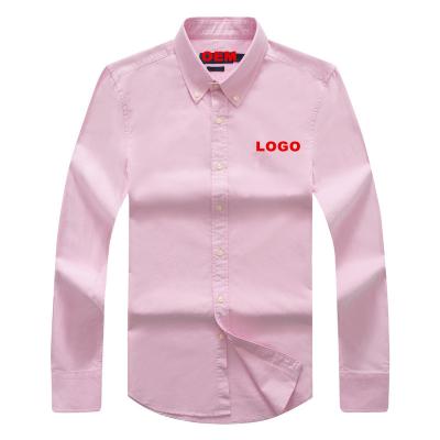 China High Quality OEM Customized High End Anti-pilling Men's Leisure Long Sleeve Shirt Wholesale Price for sale