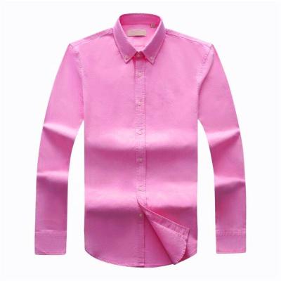 China Custom Rotating Anti-pilling Shirt Men's Work Leisure Office Beach Oxford Logo Pattern Optional for sale