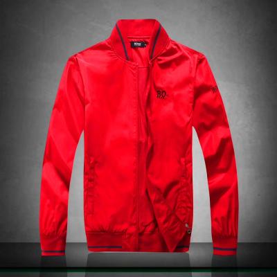 China 2022 Men's Business Casual Wear Coat Zipper Jacket Baseball Collar Red Royal Blue Black QUICK DRY for sale