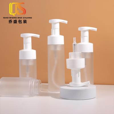 China Cosmetic Foam Detergent Foam Pump Bottle Facial Foam Pump Bottle 100ml 150ml 200ml Clear Scrub Foam Bottle for sale