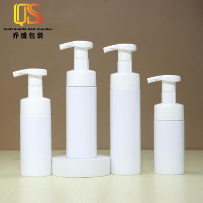 China 200ml Pet Bottle Cosmetic White Logo Can Be Customized Automatic Foaming Soap Foamer Pump Bottle Foaming Bottle for sale