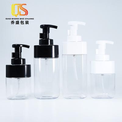 China Foam Bottle Pump 300ml 500ml 700ml Cosmetic Plastic Foam Bottle Detergent Foam Bottle Pump for sale