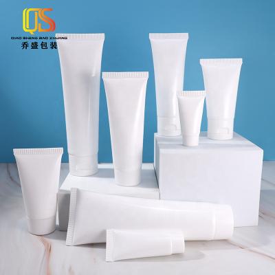 China Cosmetic Packaging Tubes 100ml Customizable Cosmetic Squeeze White Tube for sale