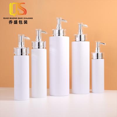 China Wholesale Cosmetic Biodegradable Bottles Silver Lotion Pump Body Wash Bottle Shampoo And Skin Care Master Bottle for sale