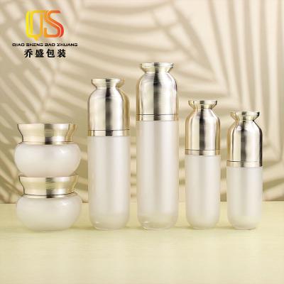 China 30/50/100/120ml Luxury Cosmetic Thick as Serum Pump Cylinder Bottle Base Essential Oil Cosmetic Container for sale