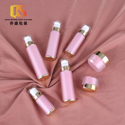 China Cosmetic Luxury Double Decker Bottles For Cosmetics Packaging Bottle Set Skin Care Lotion Bottle for sale