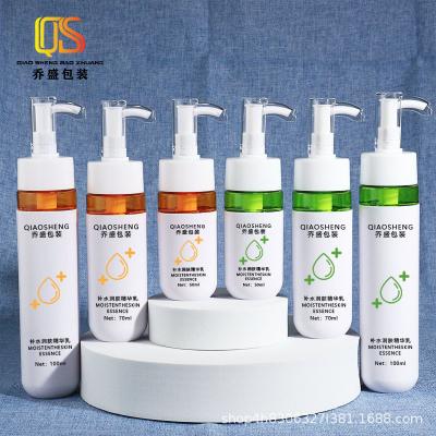 China Empty Custom Cosmetic Body Lotion Shampoo Bottle Recycled Spray Pump Body Lotion Bottle Private Label Plastic Shampoo Bottle for sale