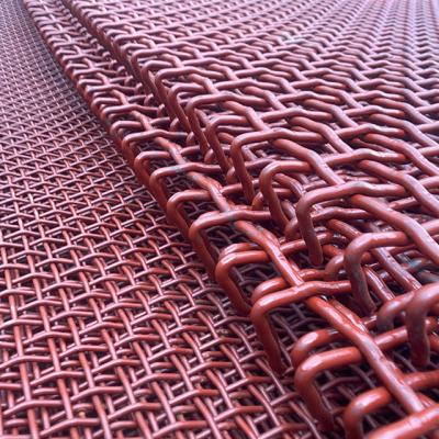 China Plain Weave 65mn Mining Square Vibrating Screen Mesh For Industry for sale