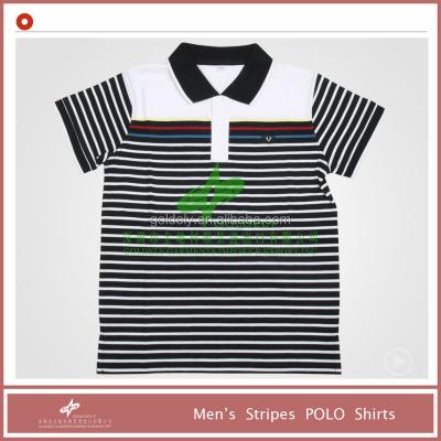 China China anti-pilling striped polo T-shirt brand men anti-pilling clothing export for sale