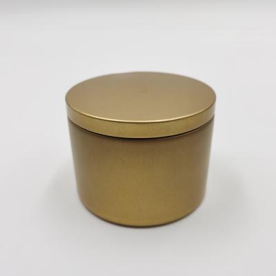 China Gift & Custom craft custom luxury rose seamless gold candle tin candy tin box with lid for sale