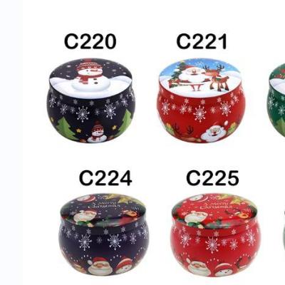 China Gift & Wholesale Hot Selling Craft Christmas Candy Gift Candle Tin With Lid for sale