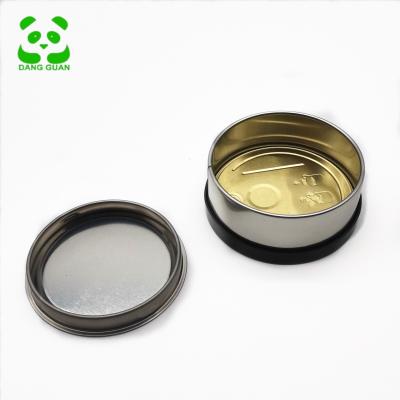 China Food Packaging 73*23 mm 3.5 g Can Press Tin Can No Need Machine Seal for sale