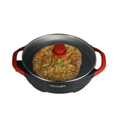 China HAOCHU 40*5cm Temperature Adjustable Hot Selling Electric Pizza Pan CB/CE for sale