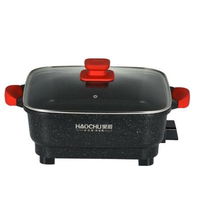 China Hotel CE Approve Home Use Non Stick Electric Rectangular Aluminum Pan 32*32*9.5cm Wholesale Cooking Pot for sale