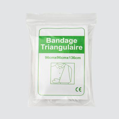 China Triangular Bandage First Aid Breathable White Nonwoven Medical Disposable Triangular Bandage for sale