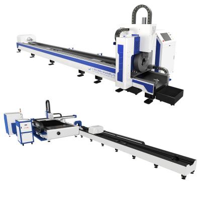 China Steel Pipe Cutting QY Laser Pipe Reducing CNC Laser Cutting Machine Metal Tube Fiber Laser Cutting Machine Price for sale