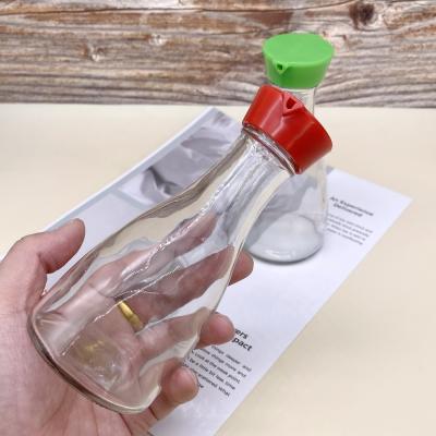 China Wholesale Small Beverage 5oz 150ml Glass Bottle For Soy Sauce With Plastic Screw Cap for sale