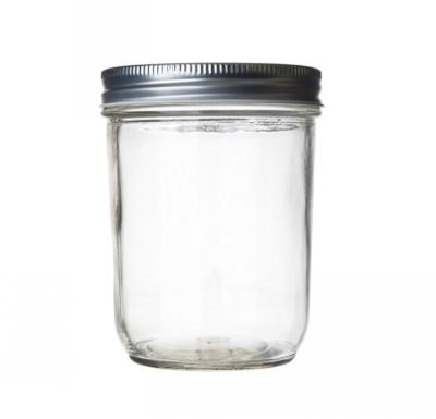 Китай 10oz 12oz Food Jam Jar Cookie Storage Glass Material Glass Jar With Screw Lid On Sale продается