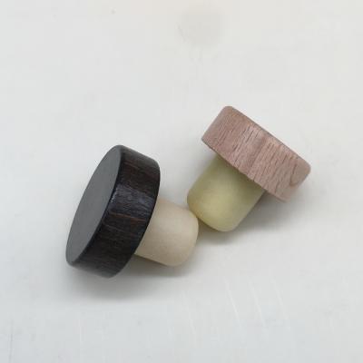 China Non Spill High Quality Custom Bottle Lid Cap With Polymer And Wooden Material For Wholesale for sale