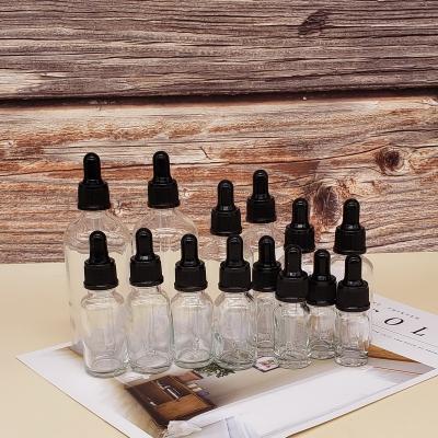 China Luxury Glass Personal Care Dropper Bottle Personal Care Glass Bottle Oil Drug Bottle With Dropper 15ml 20ml 30ml for sale