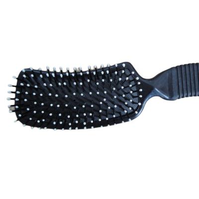 China Plastic Curved Handle Mane And Tail Brush For Horse Care for sale