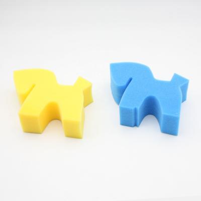 China Horse body cleaning colorful horse shaped sponge for horse grooming for sale