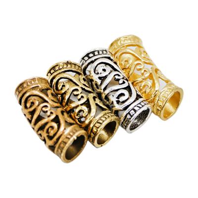 China 48 Pieces Dreadlocks Decoration Jewelry Braid Hair Heads Hair Tube Beads Hair Braiding Jewelry Decoration Accessories for sale