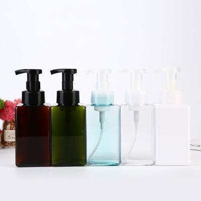 China Biodegradable BEAUTY PACKAGING Small Square Foam 450ml Foam Bottle Small Pump Bottle for sale