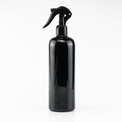 China BEAUTY PACKAGING Good Quality Hot Selling Pet PP Drop Resistant 500Ml Black Plastic Pump Spray Bottle for sale