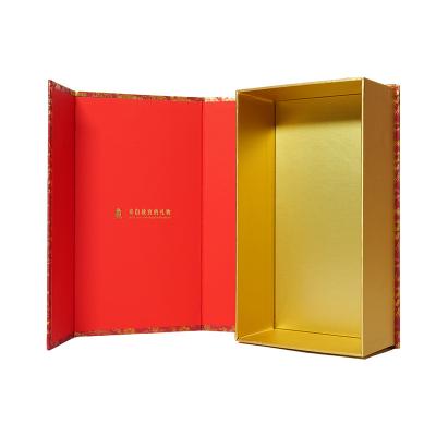 China Recycled Materials Wholesale Custom Luxury Rigid Cardboard Drawer Box Book Shape Gift Box for sale