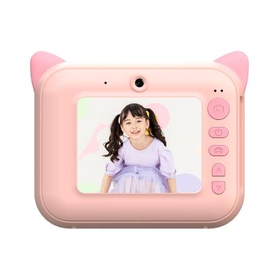 China Taking Photo Kids Selfie Toy Camera Photography Prop Kids Video Camera Hanging Wooden Cute Toys Children Printer Camera for sale