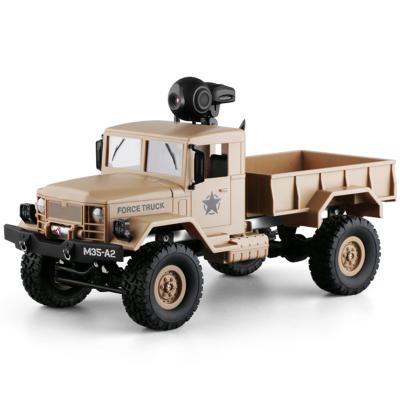 China RC Remote Control Hobby Off Road 4 Wheel Drive Plastic Simulation Truck Military Climbing Toy With FPV 720P Camera for sale