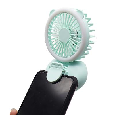 China Portable Mini Fan LED Light With Clip On Operated With LED Light for sale