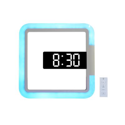 China LUMINOVA ET974 Home Decorative Color Night Lamp LED Wall Hanging Clock for sale