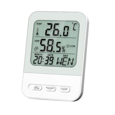 China Large Calendars Display LCD Digital Calendar Clock With Temperature And Humidity for sale