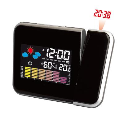 China Sizes Colorful Table LED Back Light Desktop Digital Projection Alarm Weather Station Clock for sale