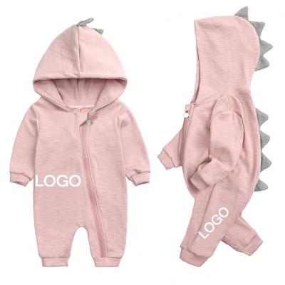 China New Lovely 100% Cotton Baby Hoodies Design Wholesale Infant Spring Cotton Baby Cozy Long Sleeve Overalls Baby Romper for sale