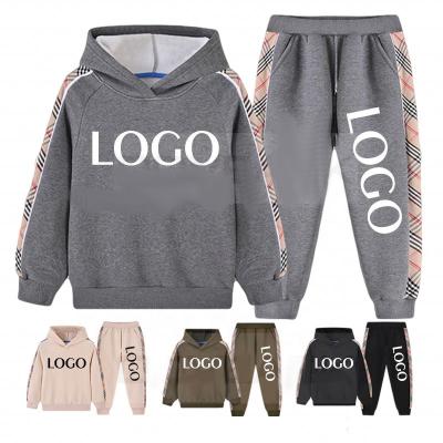 China 2022 Hoodie Set Customize Winter O'nyong Thick Kids Jogging Suits Sweater Jogger Set Kids Tracksuit Sweatsuit Sweatshirts Hoodies Set Solid for sale